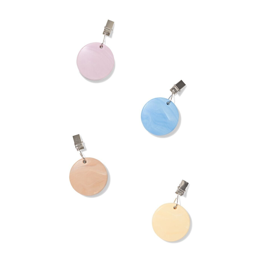HEMA HEMA Tafelklemmen Rond - 4 Stuks afbeelding 