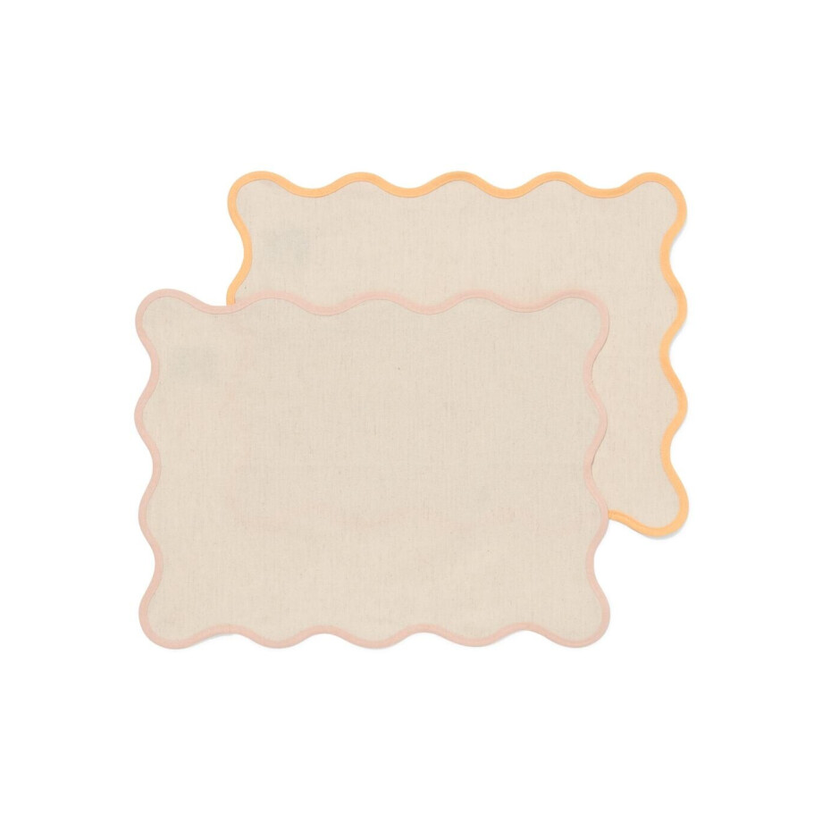 HEMA HEMA Placemat 35x45cm Katoen Golf - 2 Stuks HEMA HEMA Placemat 35x45cm Katoen Golf - 2 Stuks afbeelding