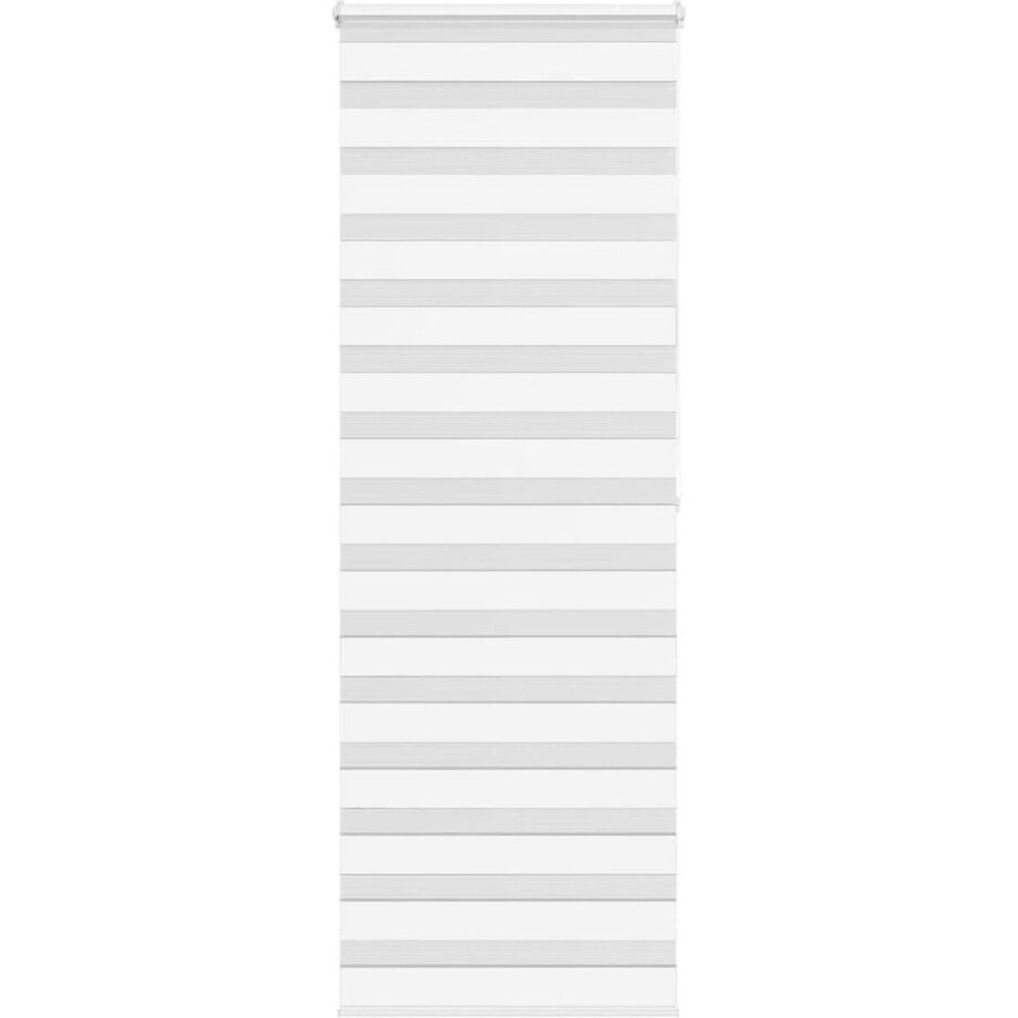 vidaXL - Zebra - rolgordijn - 75x200 - cm - stofbreedte - 70,9 - cm - polyester - wit afbeelding 1