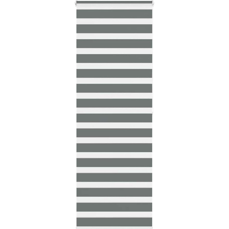 vidaXL - Zebra - rolgordijn - 80x200 - cm - stofbreedte - 75,9 - cm - donkergrijs afbeelding 1