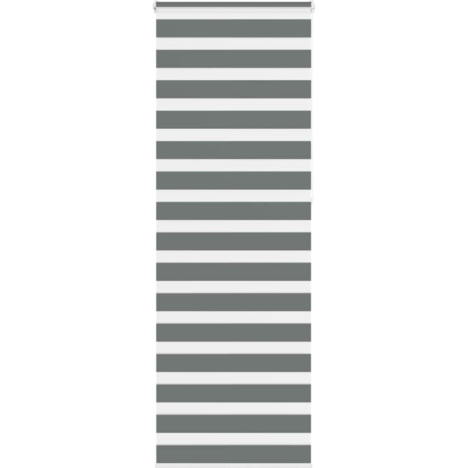 vidaXL - Zebra - rolgordijn - 75x230 - cm - stofbreedte - 70,9 - cm - donkergrijs afbeelding 1