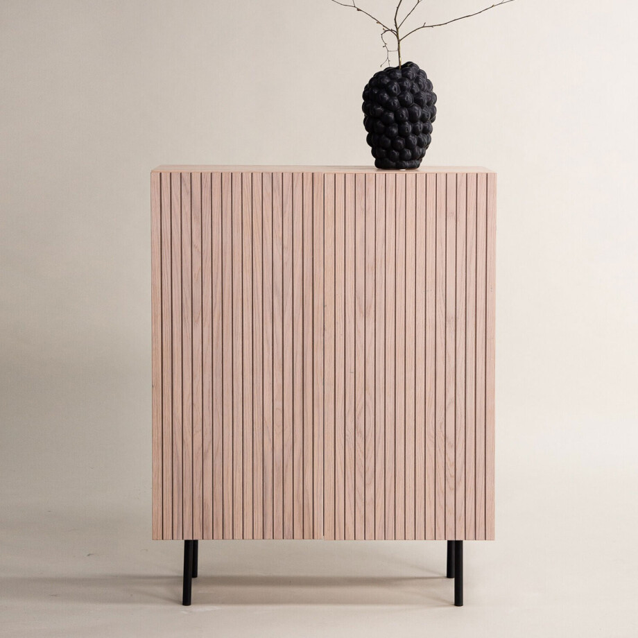 Nohr Opbergkast 'Aryana' 103 x 80cm, kleur Whitewash Nohr Opbergkast 'Aryana' 103 x 80cm, kleur Whitewash afbeelding 1