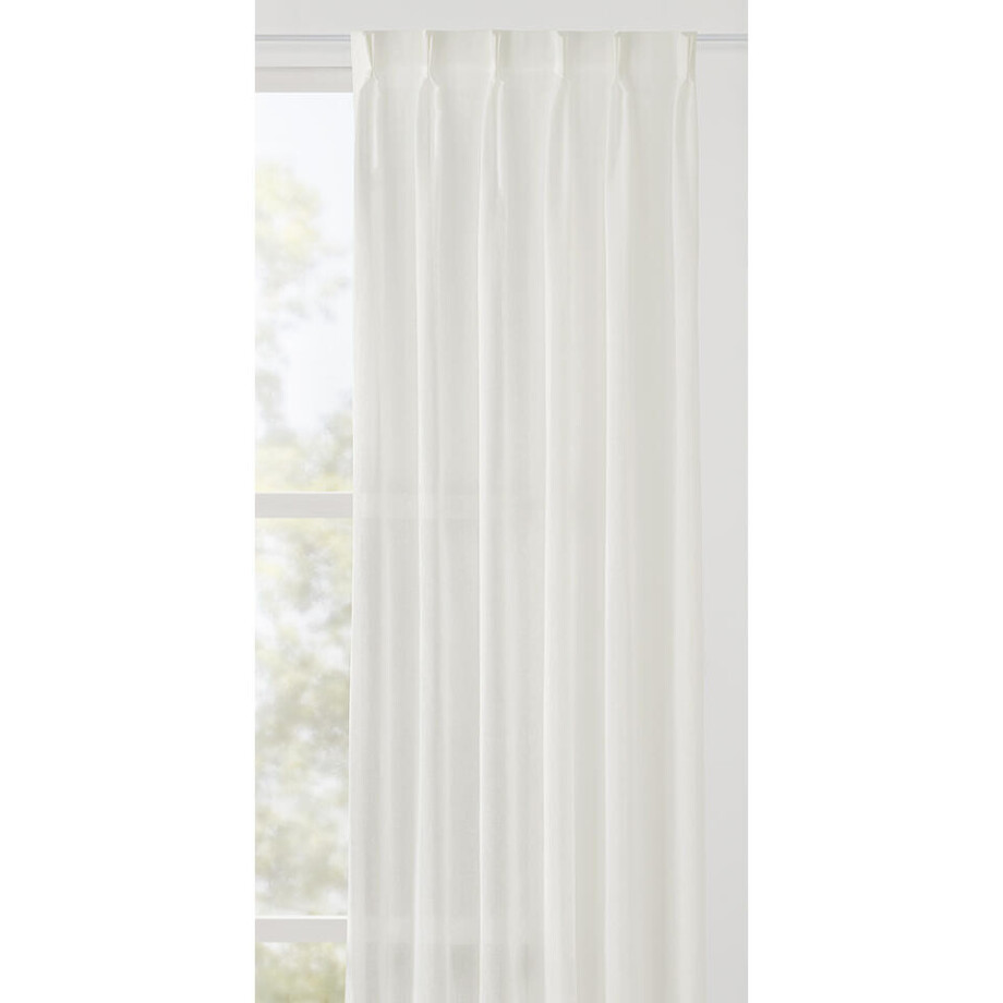 Leen Bakker - Inbetween Jolanda - Linnen/Polyester/Gerecycled Kunststof - Wit - H297 Cm afbeelding 1