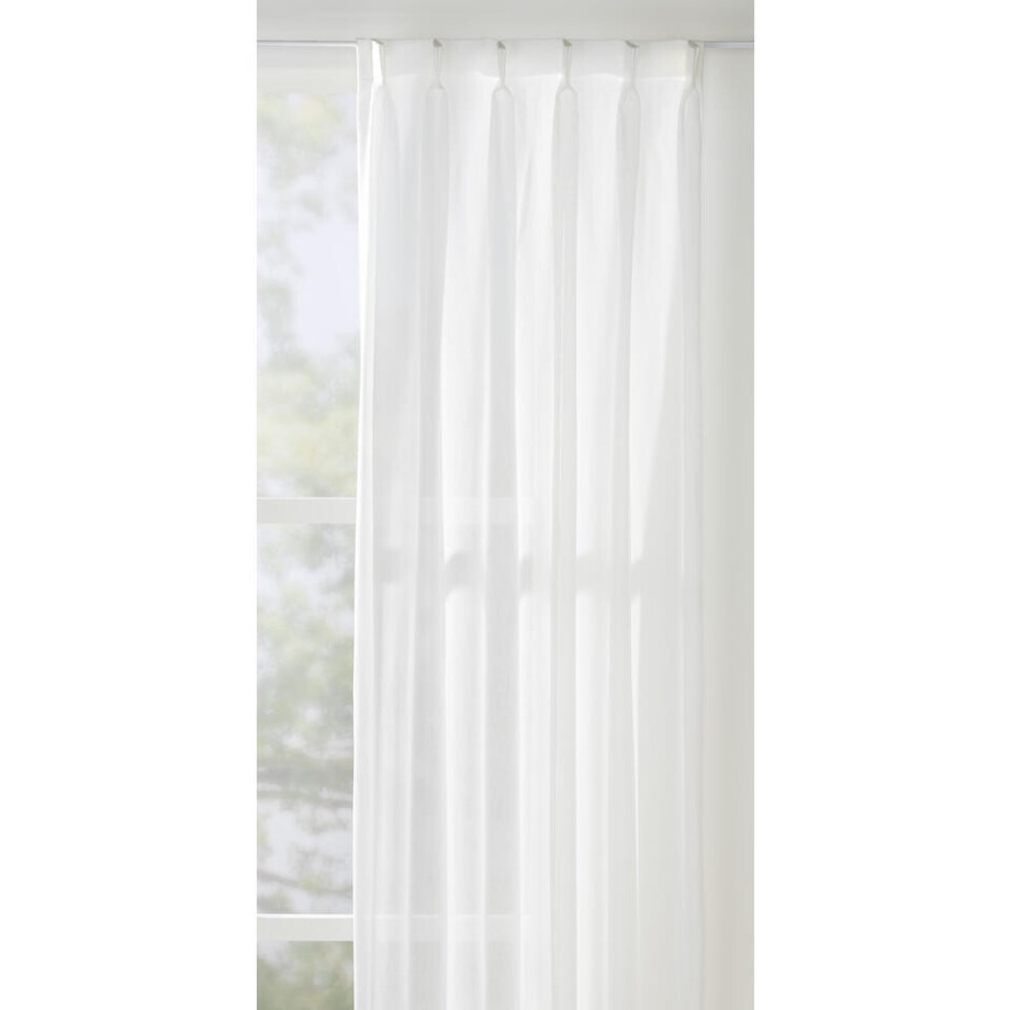 Leen Bakker - Inbetween Paros - Polyester/Linnen - Wit - H300 Cm Leen Bakker - Inbetween Paros - Polyester/Linnen - Wit - H300 Cm afbeelding 1