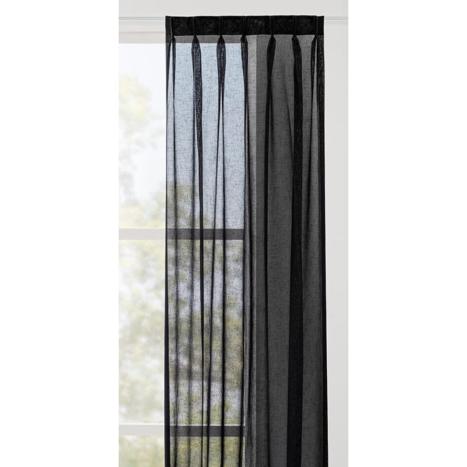 Leen Bakker - Inbetween Riga - Polyester - Zwart - H295 Cm Leen Bakker - Inbetween Riga - Polyester - Zwart - H295 Cm afbeelding 1