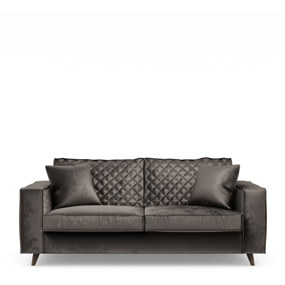 Rivièra Maison 2,5-zits Bank 'Kendall' Velvet, kleur Grimaldi Grey afbeelding 1