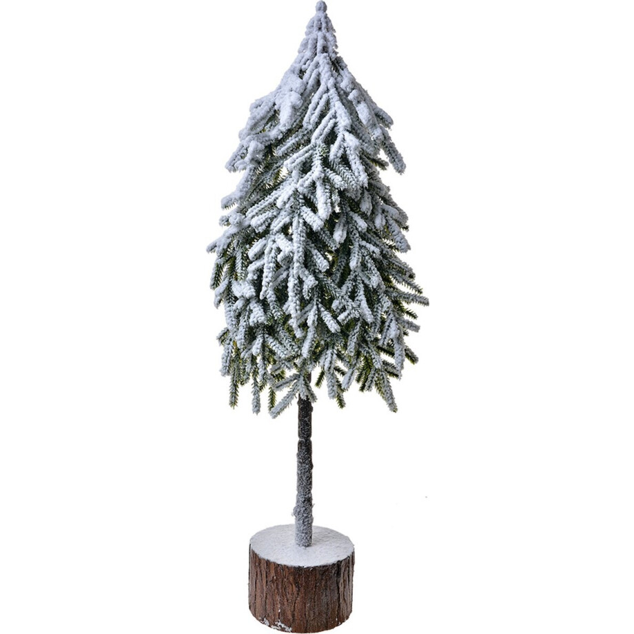 Clayre & Eef Kerstdecoratie Kerstboom 20x15x53 cm Grijs Wit Kunststof Clayre & Eef Kerstdecoratie Kerstboom 20x15x53 cm Grijs Wit Kunststof afbeelding 1