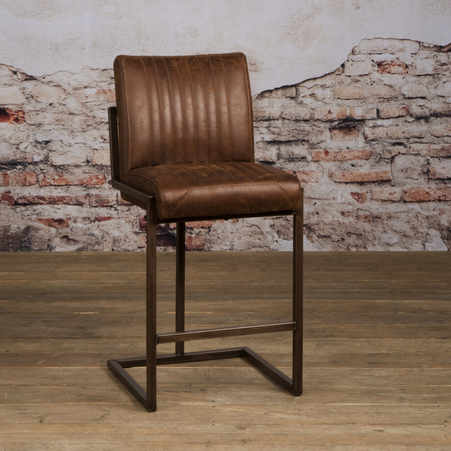 Tower Living Barkruk 'Ferro' (zithoogte 67cm), kleur Donkerbruin Tower Living Barkruk 'Ferro' (zithoogte 67cm), kleur Donkerbruin afbeelding