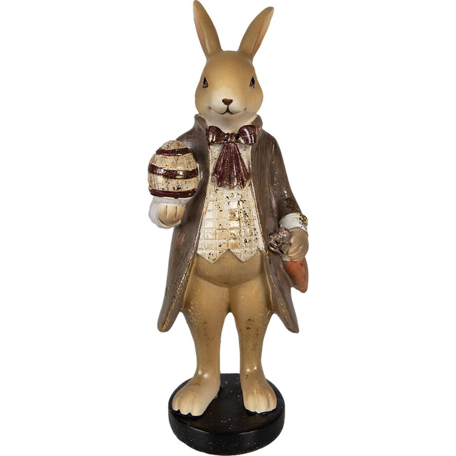 Clayre & Eef Beeld Konijn 20 cm Bruin Beige Polyresin Clayre & Eef Beeld Konijn 20 cm Bruin Beige Polyresin afbeelding 1