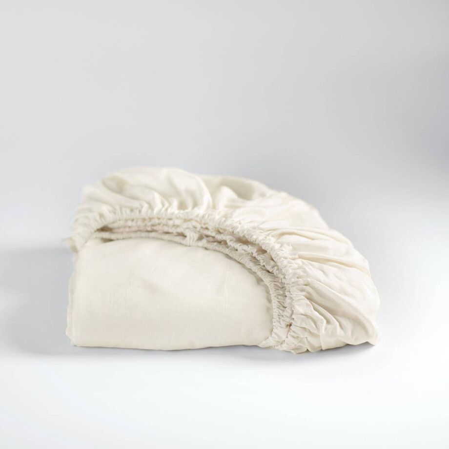 Cinderella katoenen hoeslaken - ivoor (tot 25cm) afbeelding 