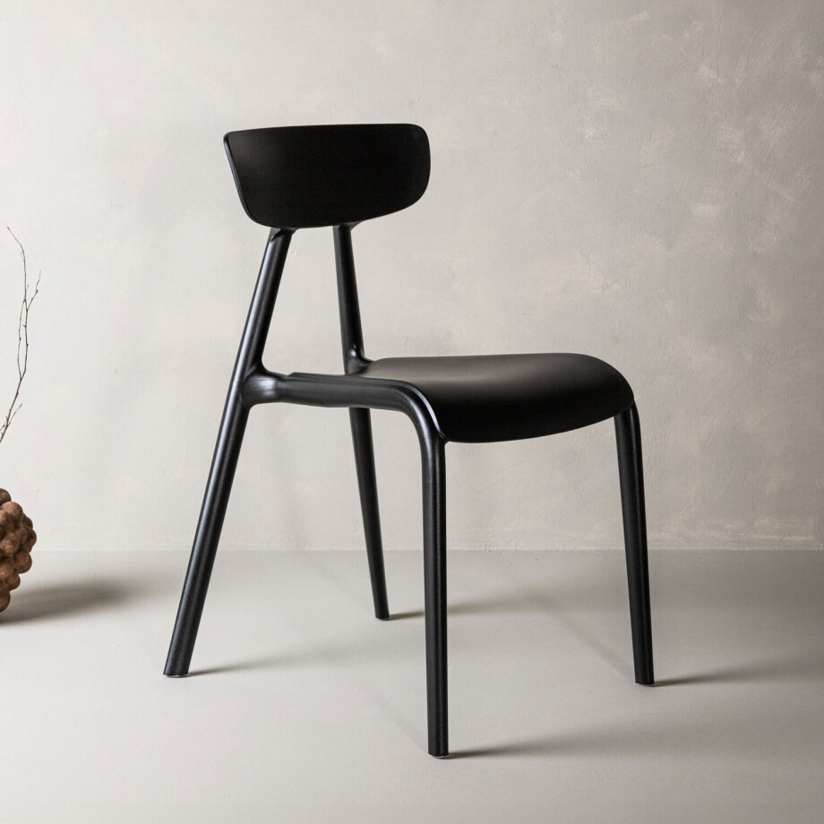 Nohr Eetkamerstoel 'Ziyad' Kunststof, kleur Zwart afbeelding 1