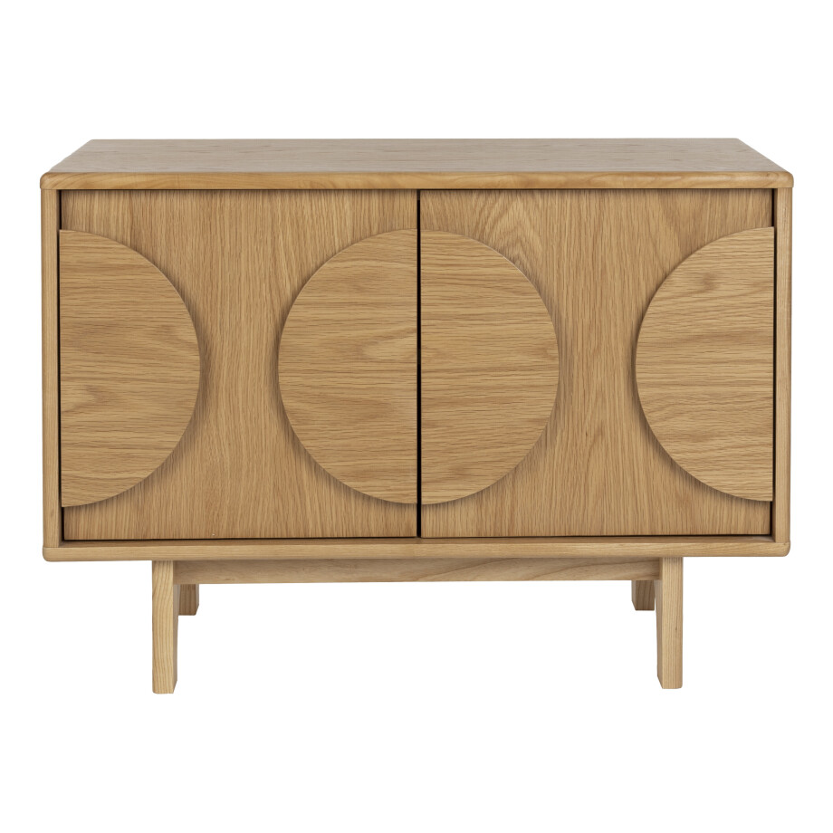 Zuiver Dressoir 'Groove' Eikenhout, 82cm Zuiver Dressoir 'Groove' Eikenhout, 82cm afbeelding 1