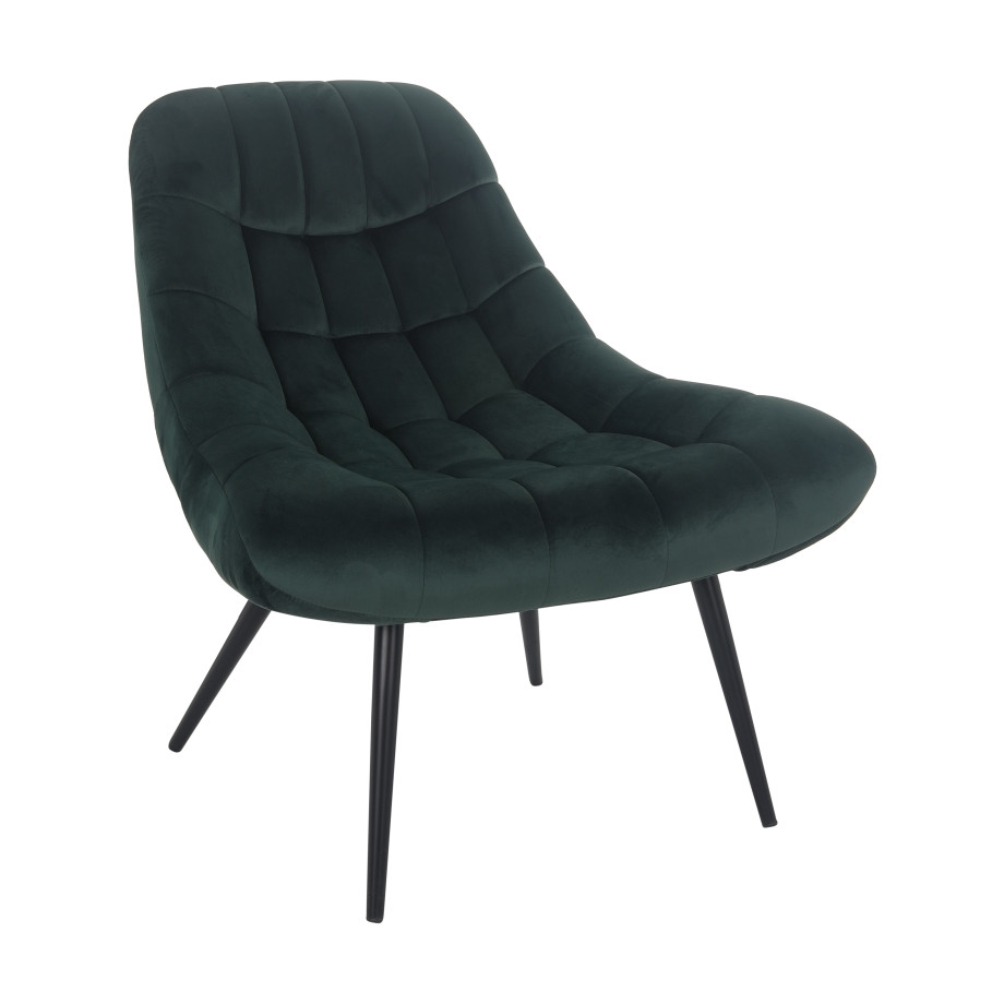 Artistiq Fauteuil 'Aris' Velvet, kleur Groen afbeelding 1