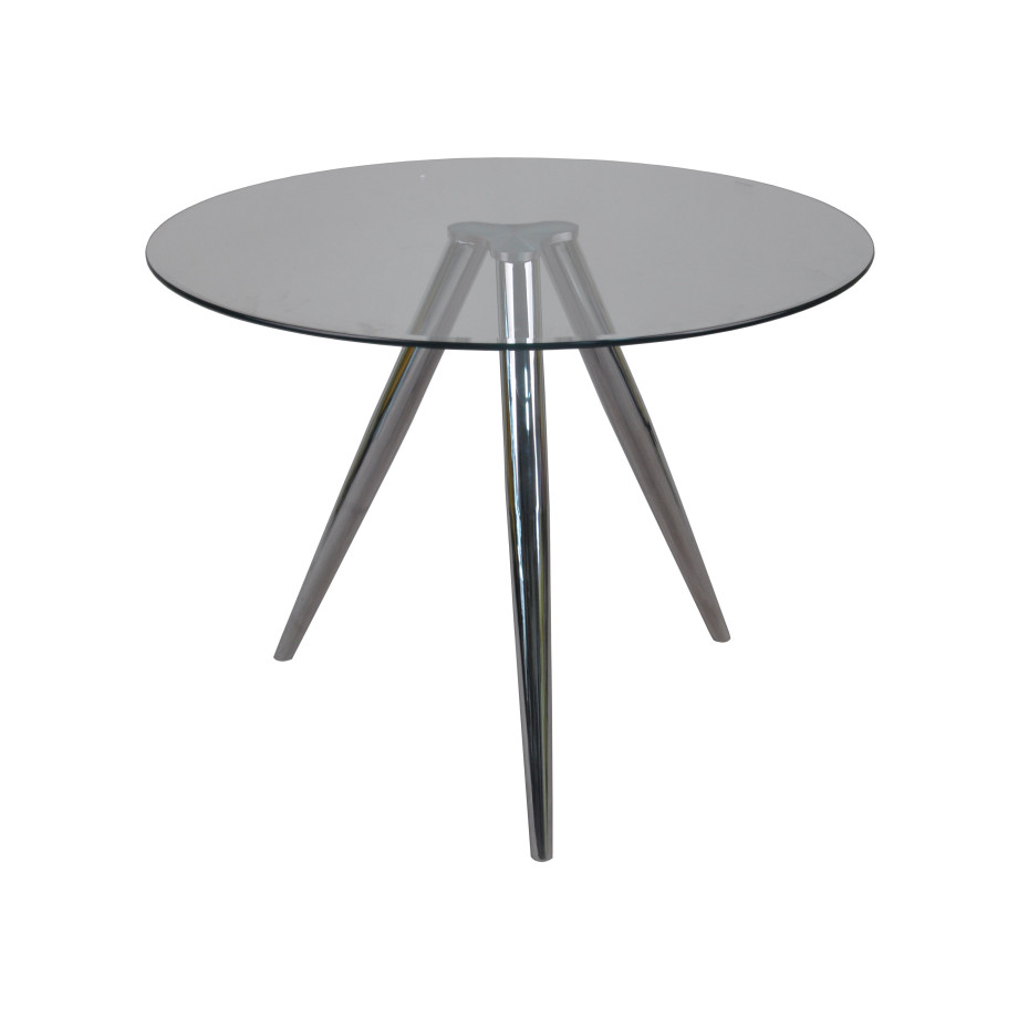 Artistiq Ronde Glazen Eettafel 'Shanna' 100cm afbeelding 1