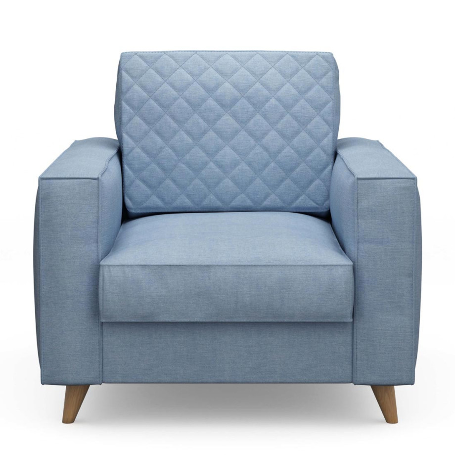 Fauteuil Kendall, Ice Blue, Washed Cotton afbeelding 1