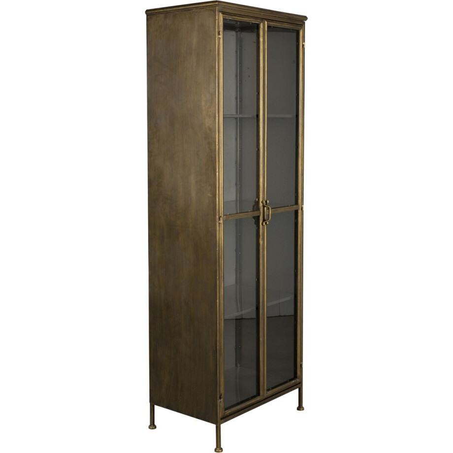 Dutchbone Gertlush Opbergkast/ Vitrinekast Metaal Goud afbeelding 1