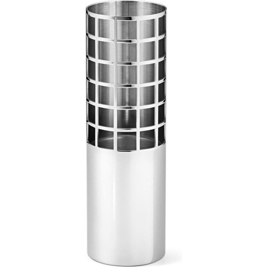 Georg Jensen Matrix Vaas Tube - Ø 4,8 cm - Hoogte 15,4 cm - RVS afbeelding 1
