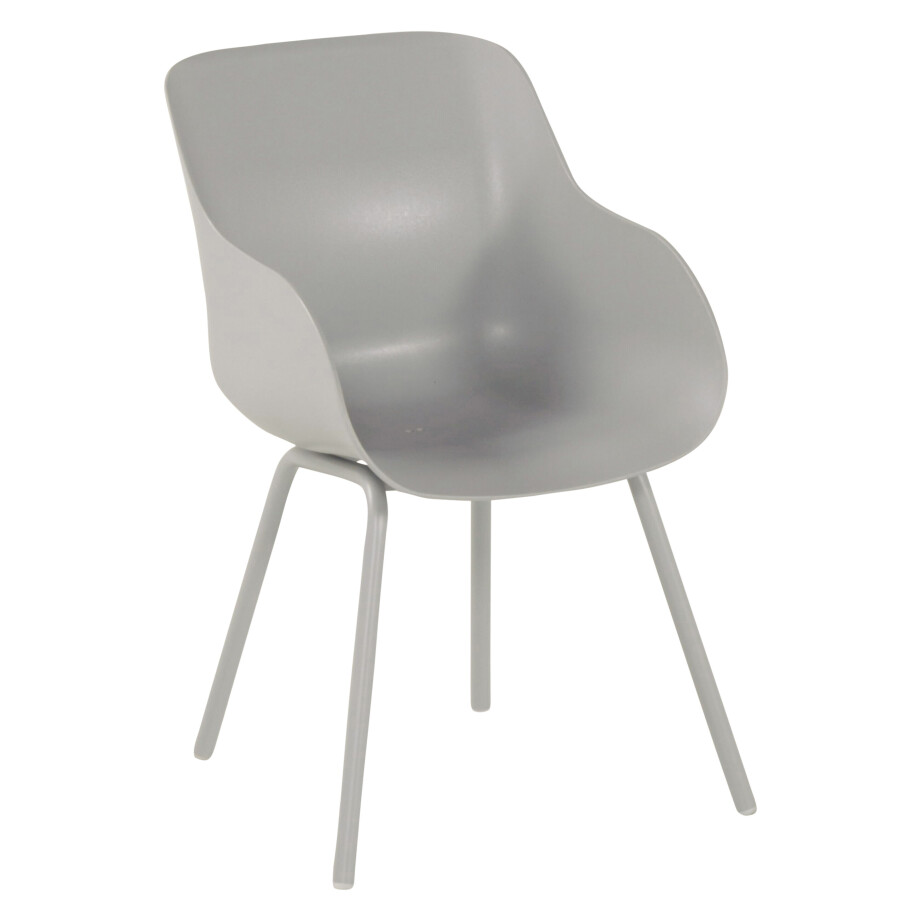 Hartman Tuinstoel 'Sophie Rondo' met armleuning, kleur Grijs Hartman Tuinstoel 'Sophie Rondo' met armleuning, kleur Grijs afbeelding 1