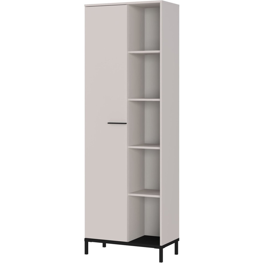 Hoge kantoorkast Pulsar Kasjmier - Breedte 64 cm - Hoogte 190 cm - Diepte 34 cm - Met planken - Met openslaande deuren Hoge kantoorkast Pulsar Kasjmier - Breedte 64 cm - Hoogte 190 cm - Diepte 34 cm - Met planken - Met openslaande deuren afbeelding 1