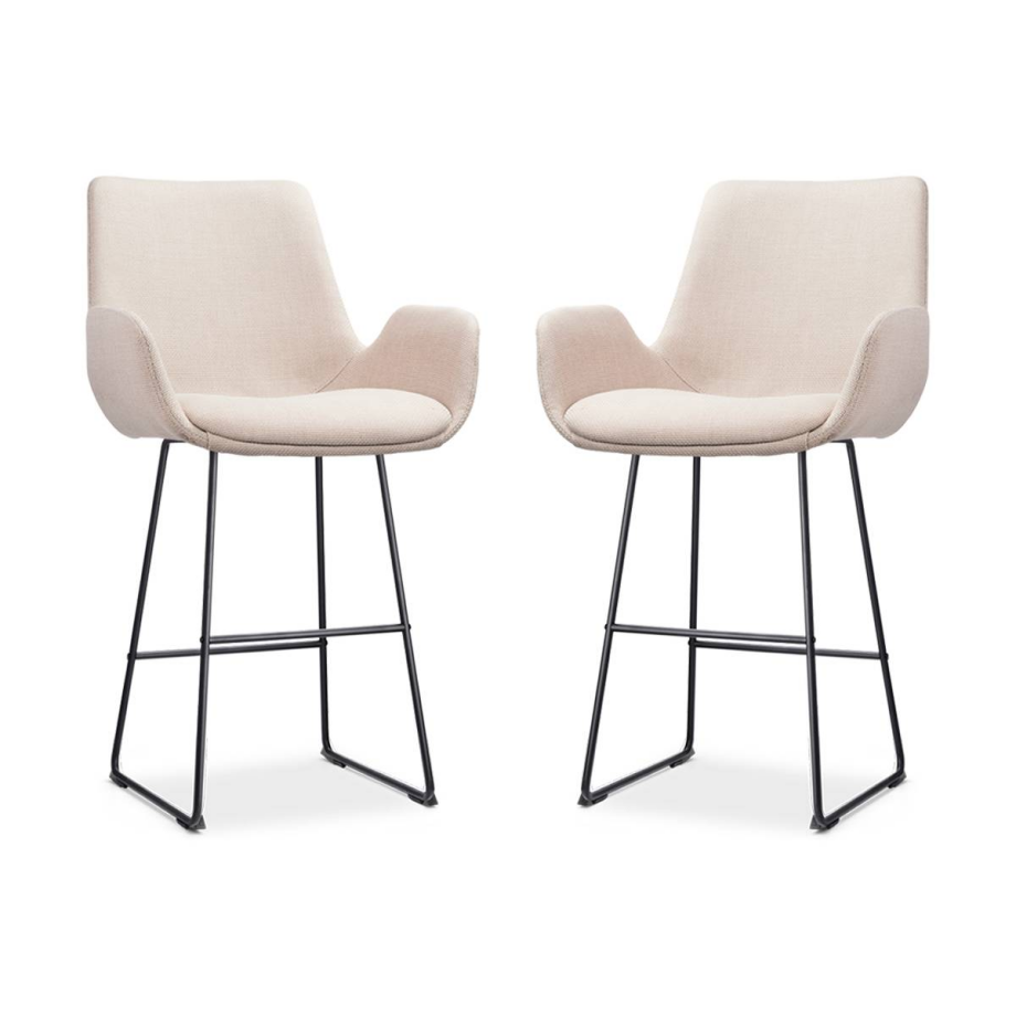 Set van 2 barstoelen Nino-Eef | Nolon Set van 2 barstoelen Nino-Eef | Nolon afbeelding 1