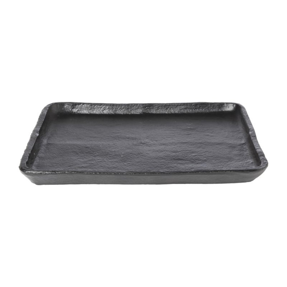 Plateau vierkant klein - zwart - 2x22x22 cm afbeelding 