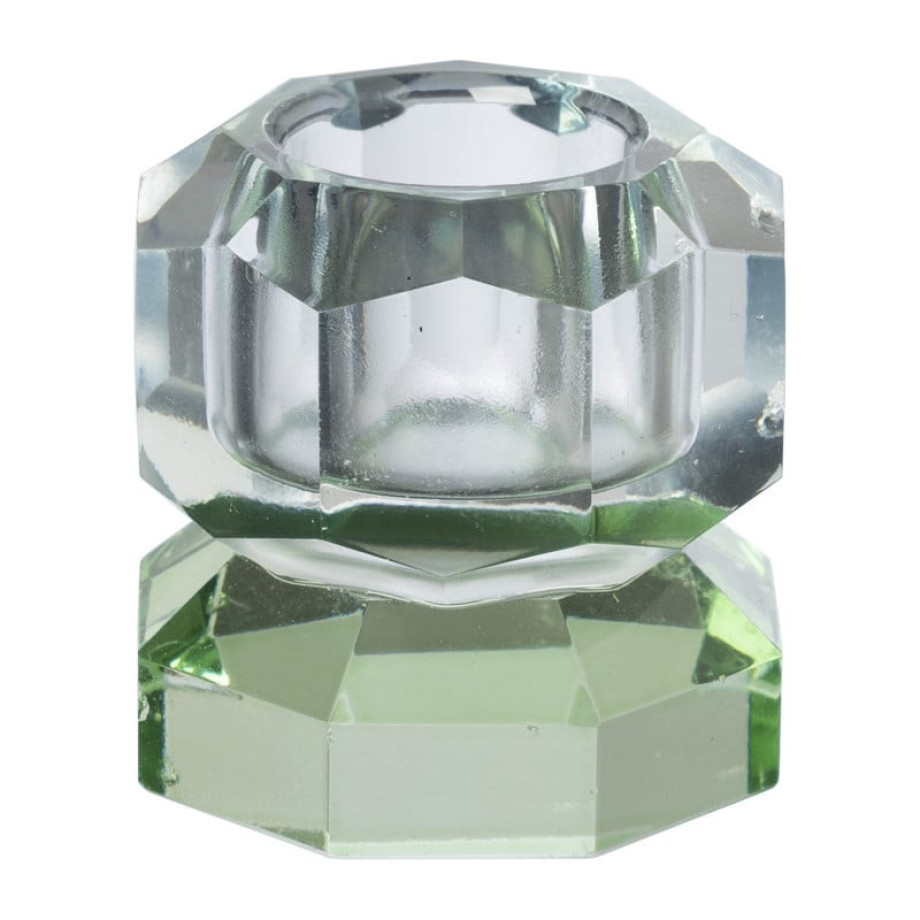 Dinerkaarshouder kristal 2-laags - blauw/groen - 4x4x4 cm afbeelding 1