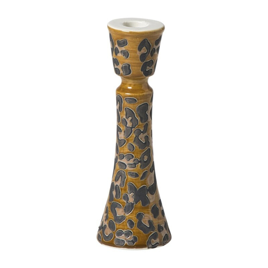 Kandelaar animal groot - bruin - ø7.2x21 cm Kandelaar animal groot - bruin - ø7.2x21 cm afbeelding