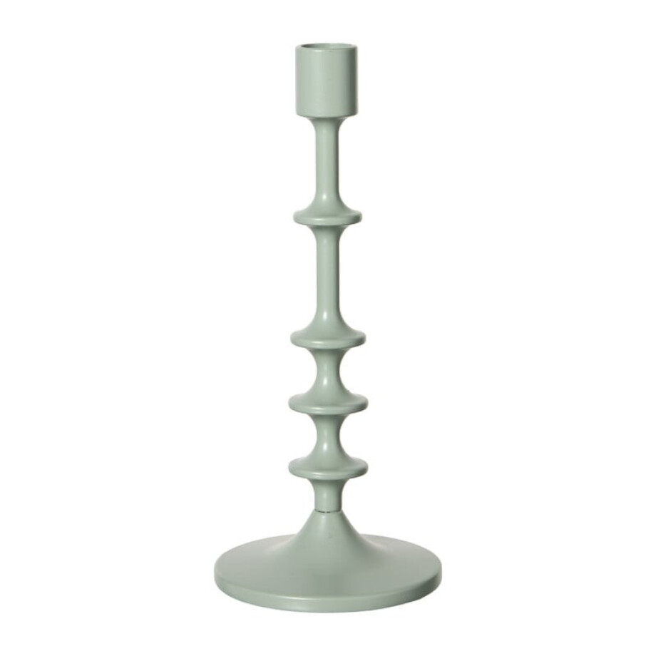 Kandelaar middel - mintgroen - ø10x23.5 cm afbeelding 