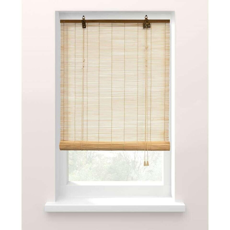 Leen Bakker - Rolgordijn Naturel - 150x160 Cm - Bamboe - Beige afbeelding 1