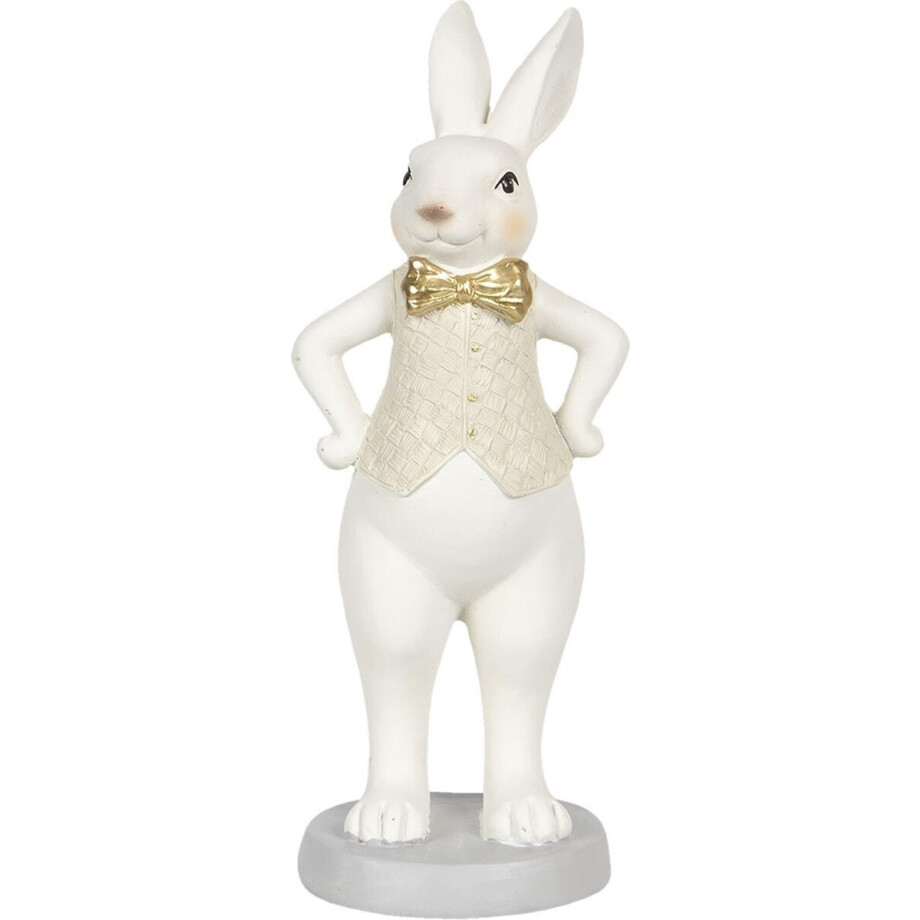 Clayre & Eef Beeld Konijn 9x8x20 cm Wit Polyresin Clayre & Eef Beeld Konijn 9x8x20 cm Wit Polyresin afbeelding 1
