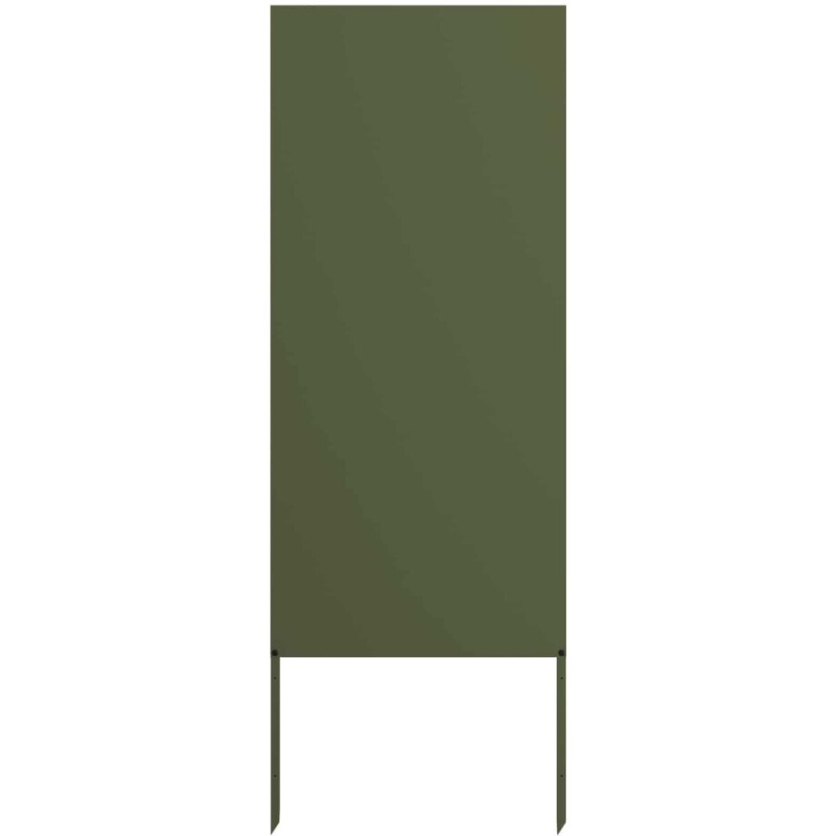 vidaXL - Tuin - Privacy - Scherm - Olijfgroen - 50 - x - 140 - cm - Koudgewalst - staal vidaXL - Tuin - Privacy - Scherm - Olijfgroen - 50 - x - 140 - cm - Koudgewalst - staal afbeelding 1