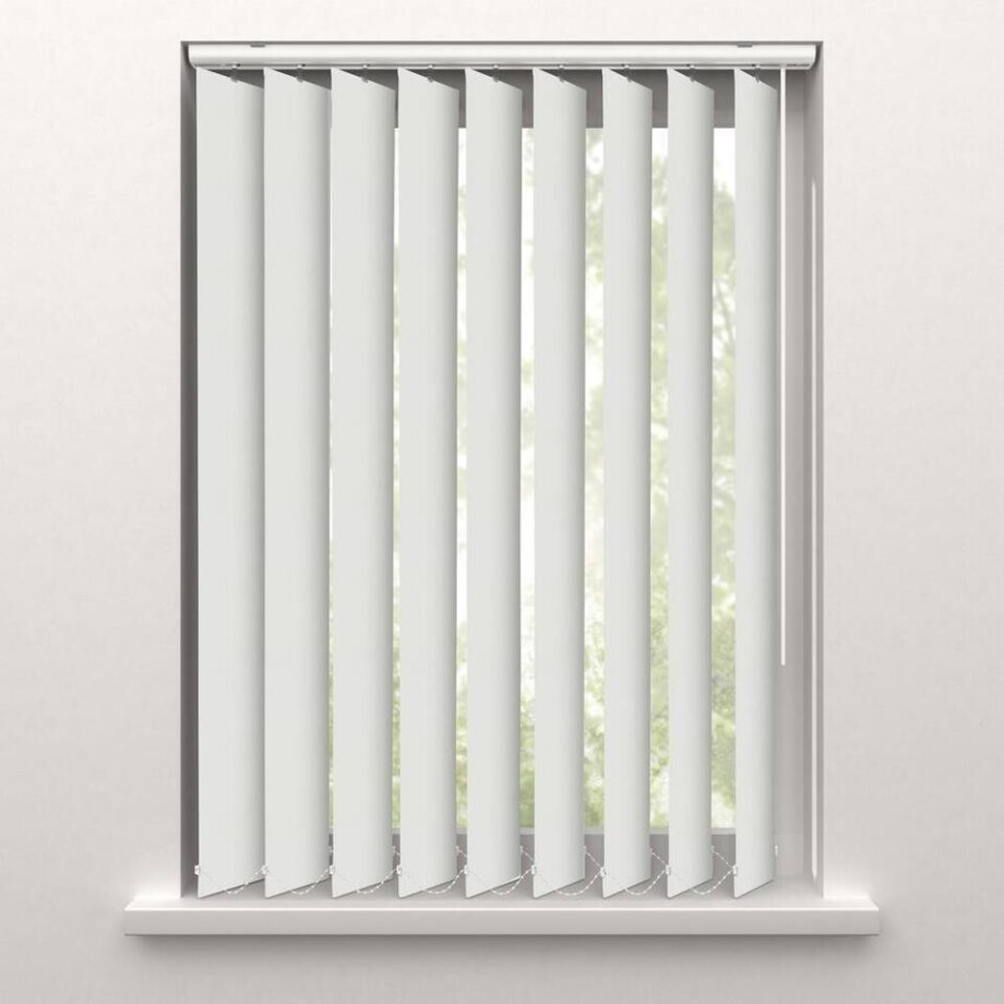 25% korting - Leen Bakker - Fenstr Lamellen Stof Clervaux Lichtdoorlatend - (10037) - Polyester - Wit - 200x10x10 Cm afbeelding 1