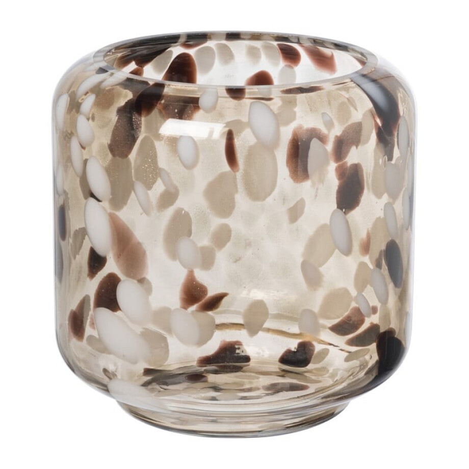 Vaas gewolkt - bruin - ø15x15 cm afbeelding 