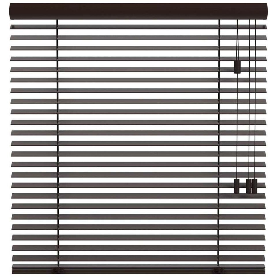 Leen Bakker - Fenstr En Jaloezie New York 50mm - Donker (30401) - Hout - Bruin - 120x10x10 Cm afbeelding 1