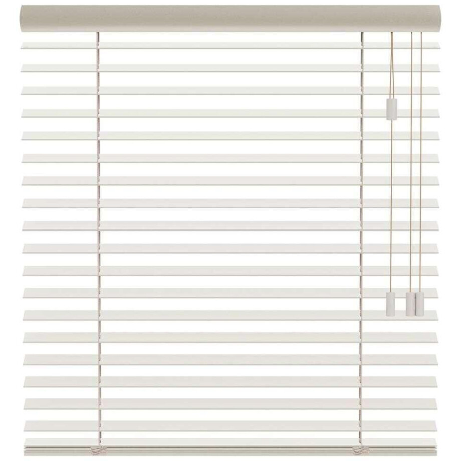 Leen Bakker - Fenstr En Jaloezie New York 65mm - Linnen (25507) - Hout - Taupe - 120x10x10 Cm afbeelding 1