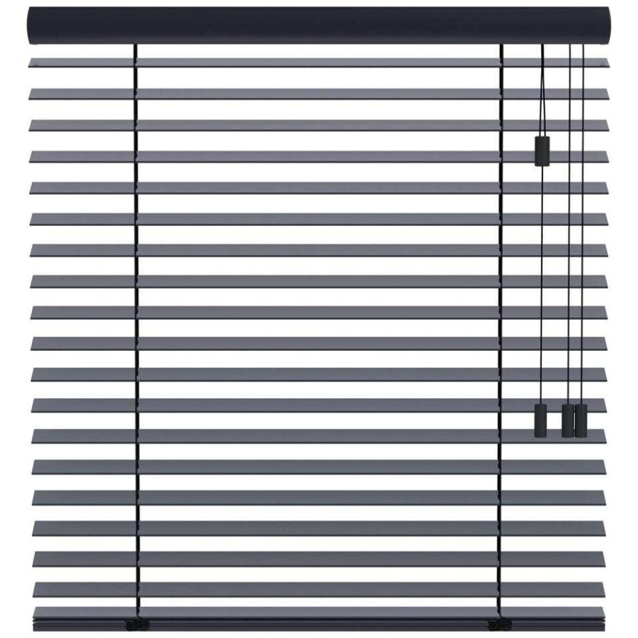 25% korting - Leen Bakker - Fenstr En Jaloezie New York 65mm - Antraciet (20709) - Hout - Grijs - 120x10x10 Cm afbeelding 1