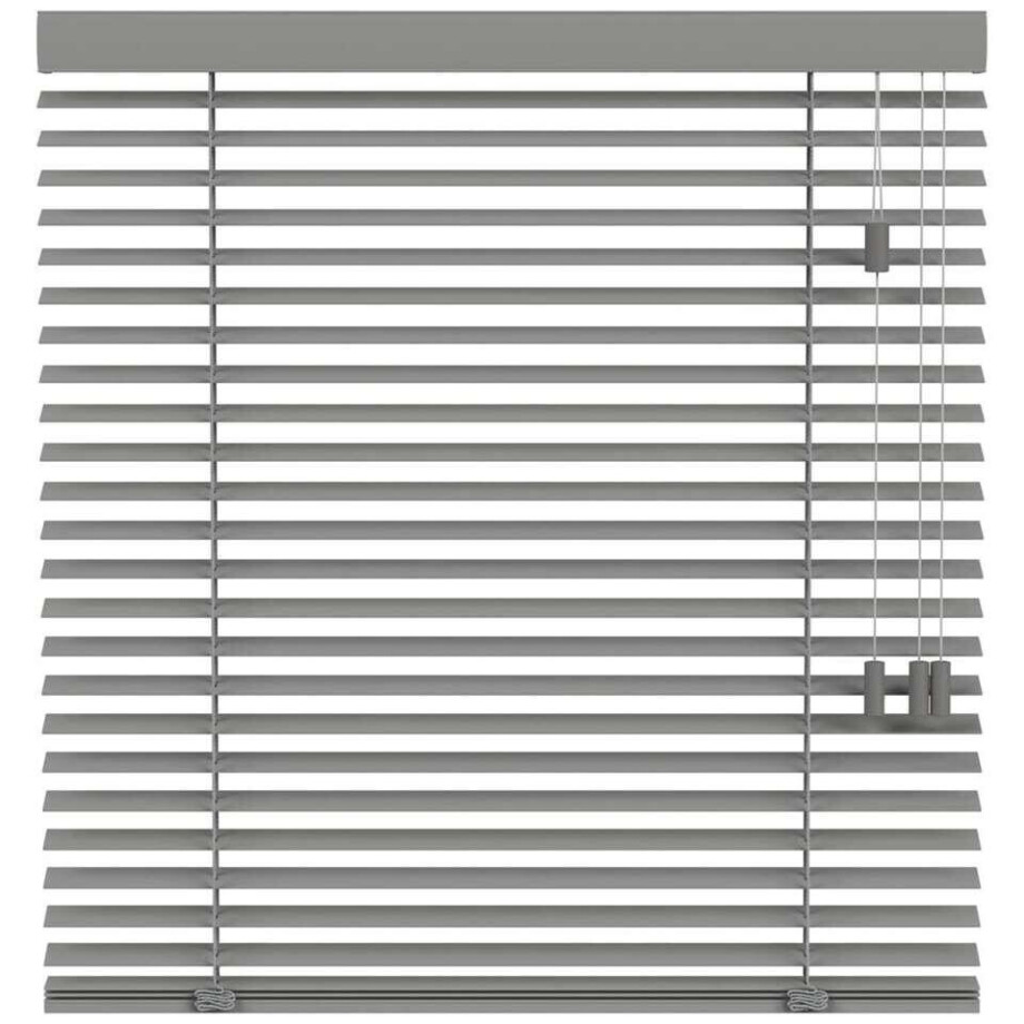 Leen Bakker - Houtlook Jaloezie 50mm - (20221) - PVC - Grijs - 120x10x10 Cm afbeelding 1