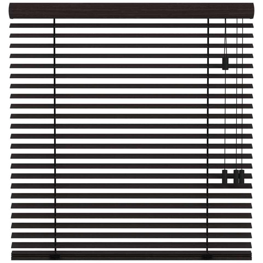 Leen Bakker - Fenstr Jaloezie Miami 50mm - (15014) - Bamboe - Zwart - 120x10x10 Cm afbeelding 1