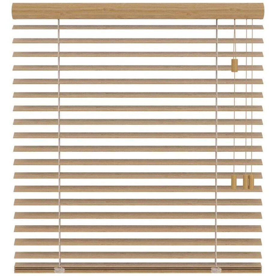 Leen Bakker - Fenstr Jaloezie Tahiti 65mm - Eiken (25901) - Bamboe - Beige - 120x10x10 Cm afbeelding 1