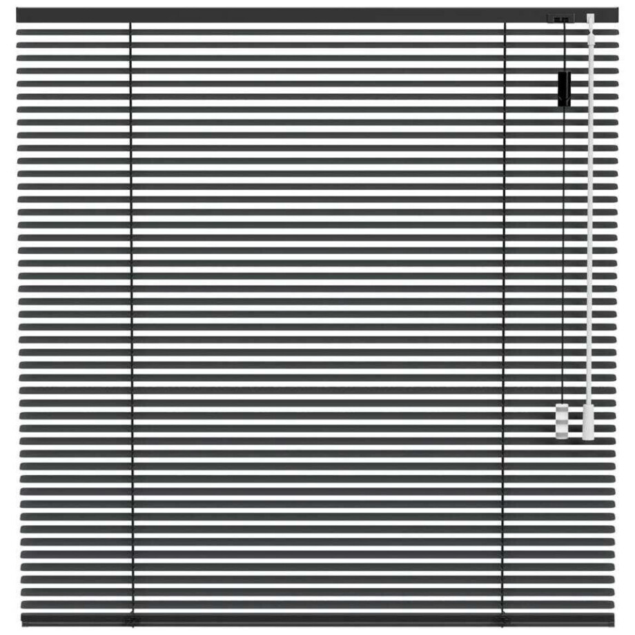 25% korting - Leen Bakker - Fenstr Jaloezie 25mm Extra Mat - Donker (20519) - Aluminium - Grijs - 120x10x10 Cm afbeelding 1