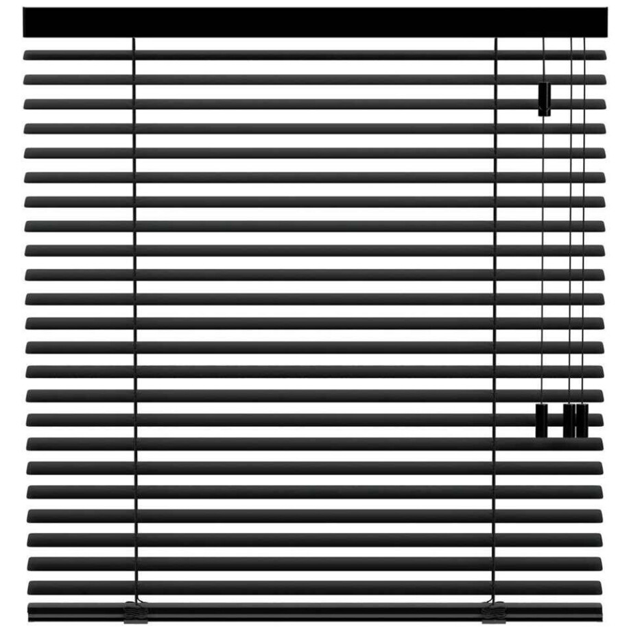 25% korting - Leen Bakker - Fenstr Jaloezie 50mm Standaard Lak - (15030) - Aluminium - Zwart - 120x10x10 Cm afbeelding 1