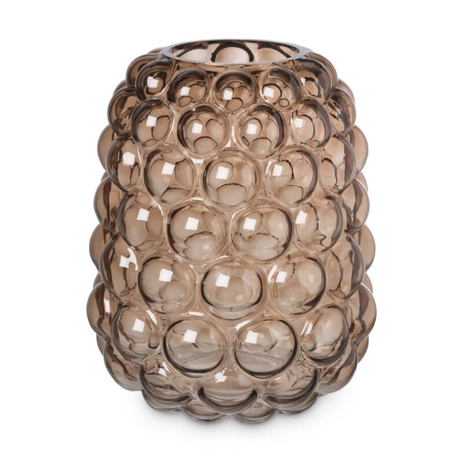 Vaas bubbels - grijs - ø21x25 cm Vaas bubbels - grijs - ø21x25 cm afbeelding