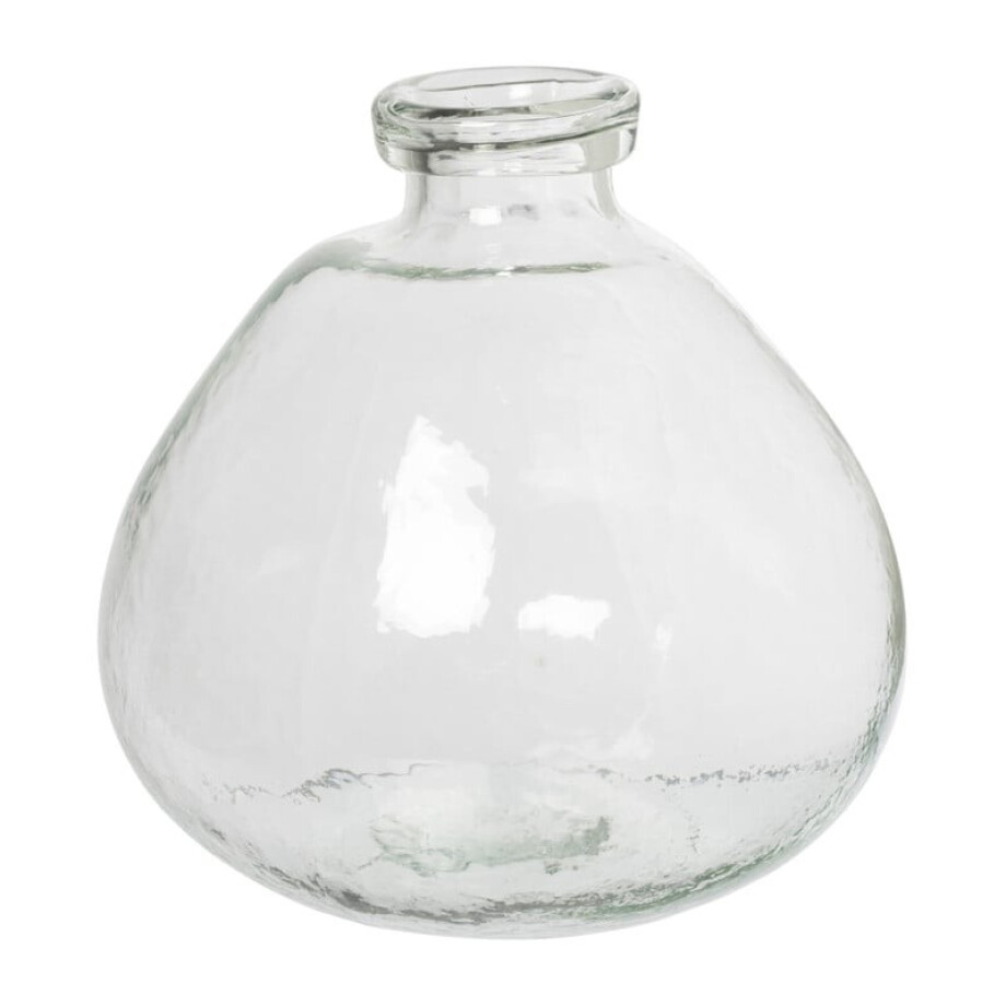 Vaas recycle look - transparant - ø20x20.5 cm afbeelding 