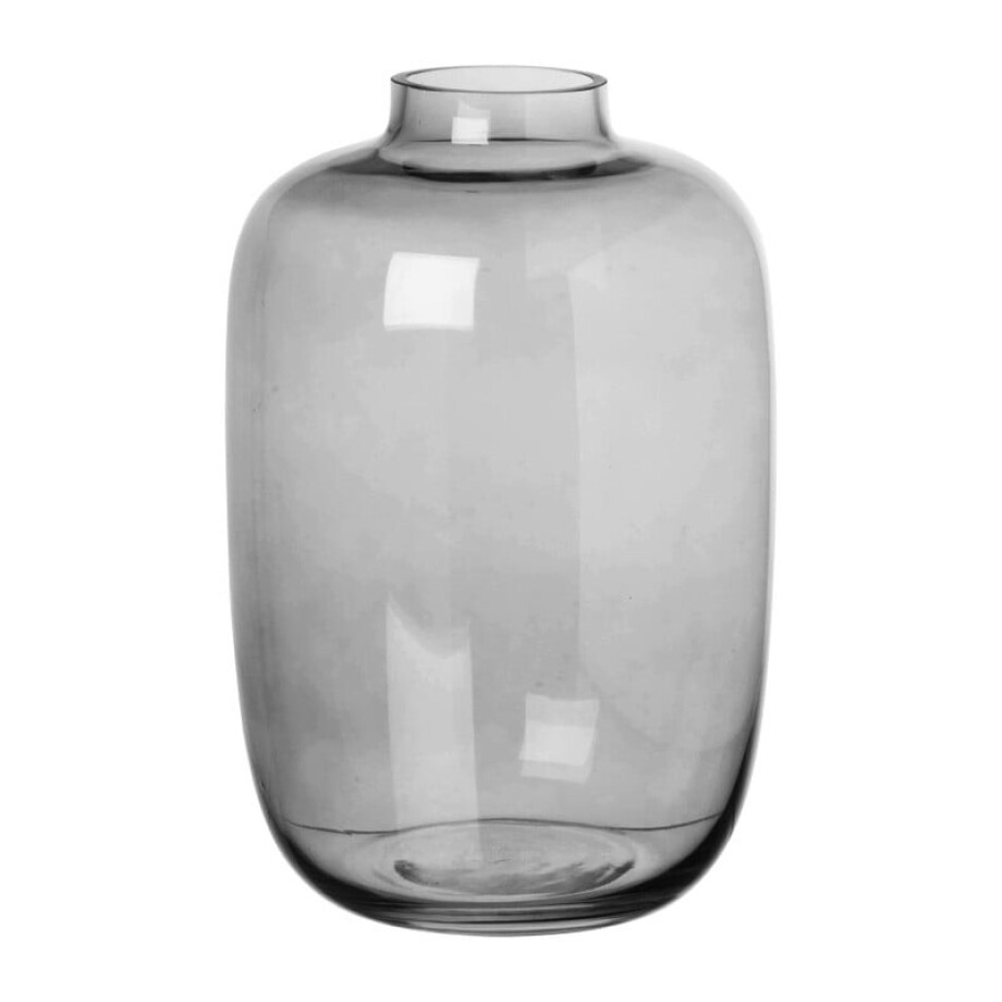Vaas smoked groot - ø18x27 cm - grijs afbeelding 