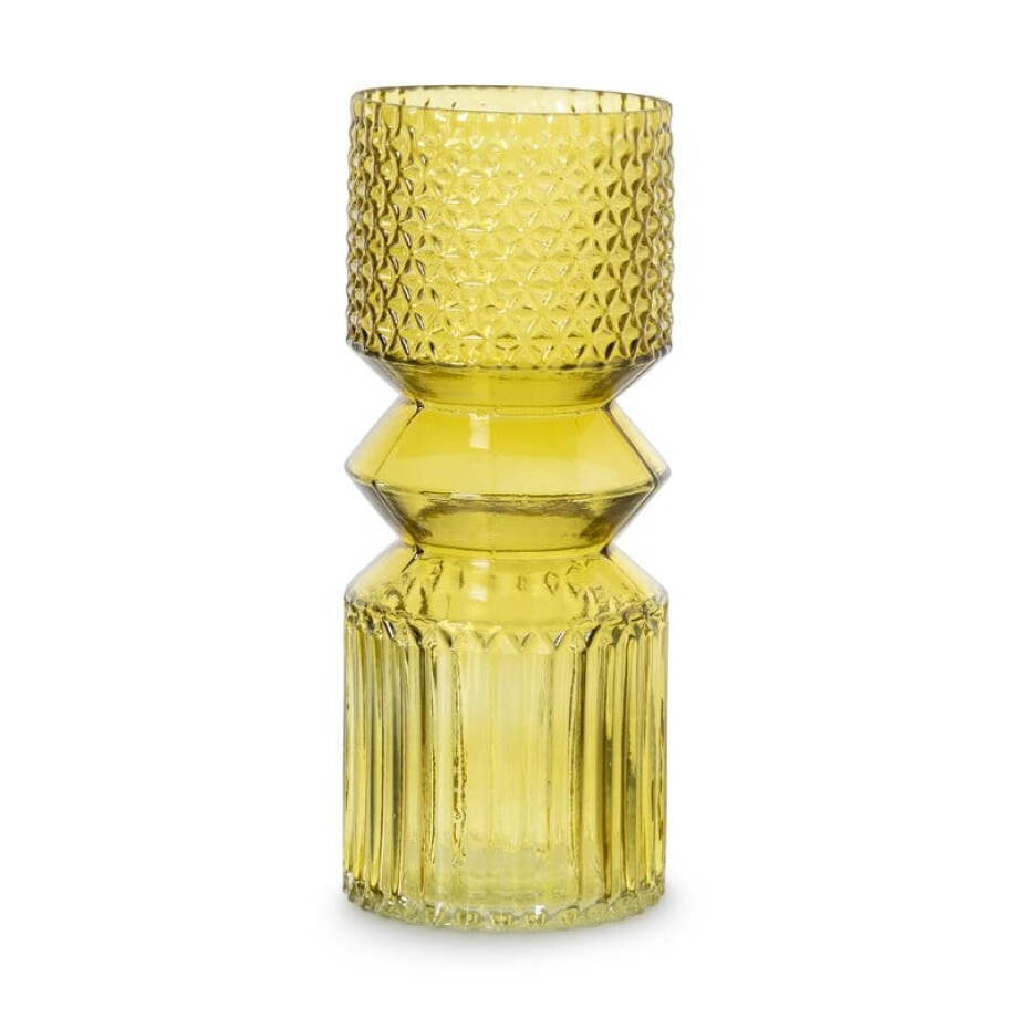 Vaas diabolo - groen - ø9.5x24.5 cm Vaas diabolo - groen - ø9.5x24.5 cm afbeelding