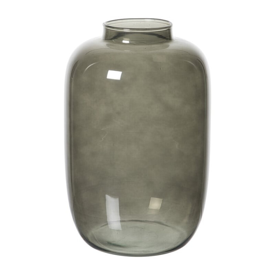 Vaas smoked middel - ø15x23 cm - zwart Vaas smoked middel - ø15x23 cm - zwart afbeelding