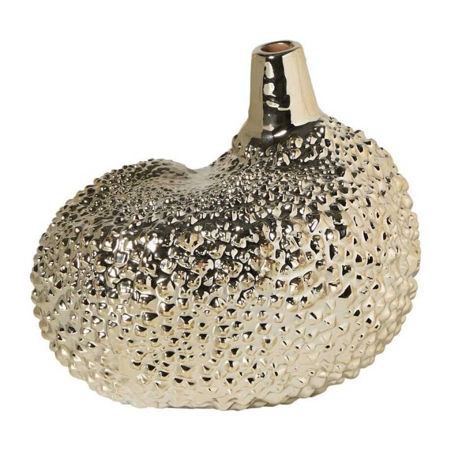 Vaasje organisch - zilverkleurig - 17x15x15.5 cm afbeelding 