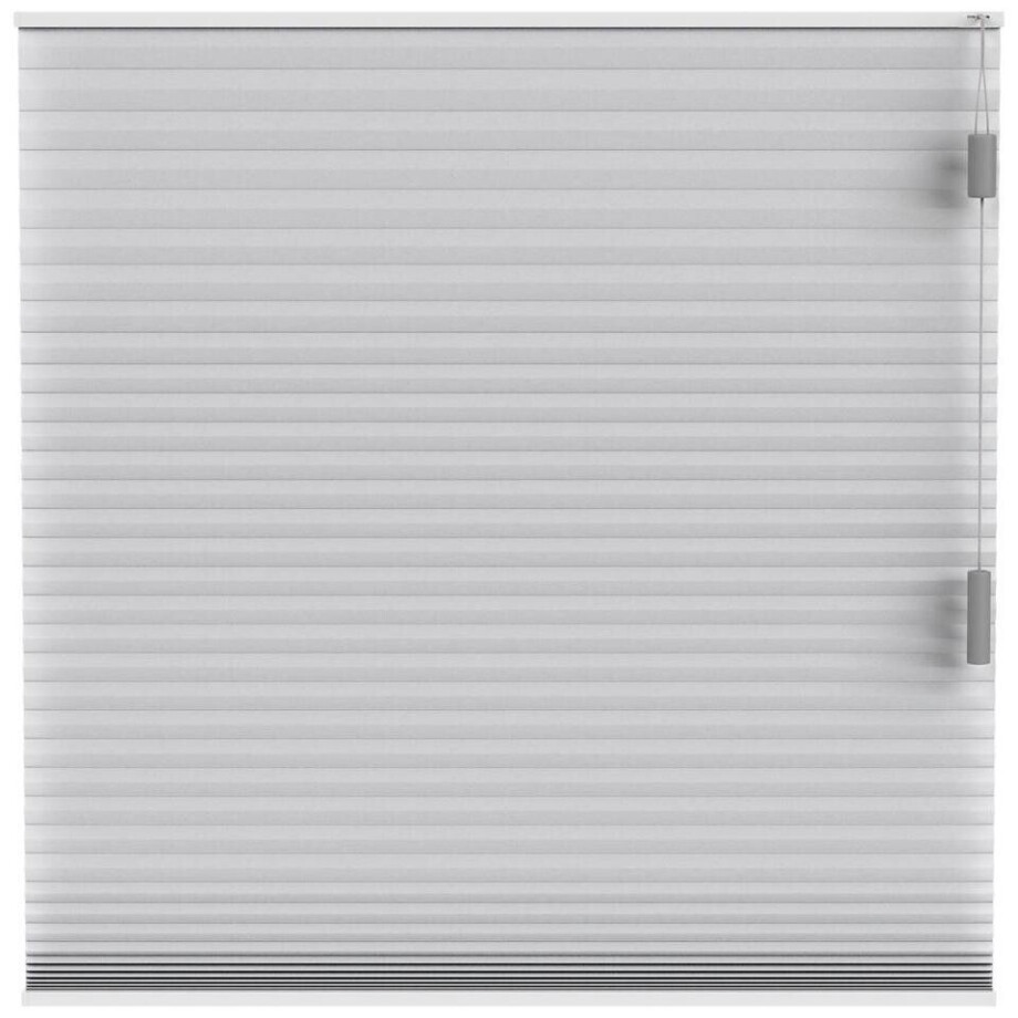 Leen Bakker - Plisségordijn Dubbel 25mm Lichtdoorlatend - Licht (20023) - Polyester - Grijs - 120x10x10 Cm afbeelding 1