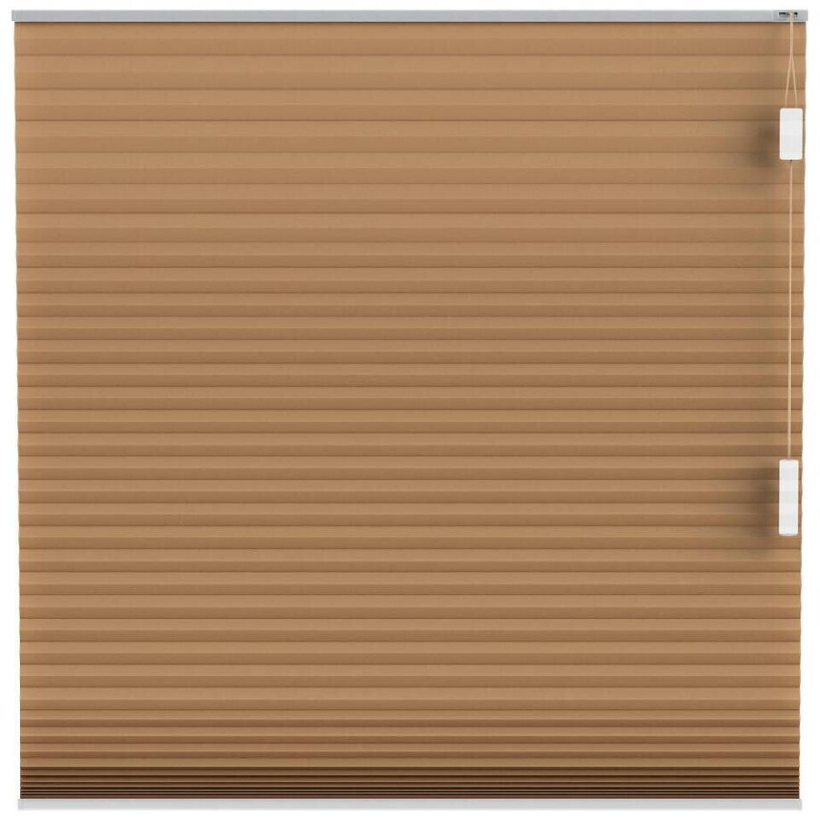 Leen Bakker - Fenstr Plisségordijn Montreal Dubbel 25mm Lichtdoorlatend - Tabak (30952) - Polyester - Bruin - 120x10x10 Cm afbeelding 1
