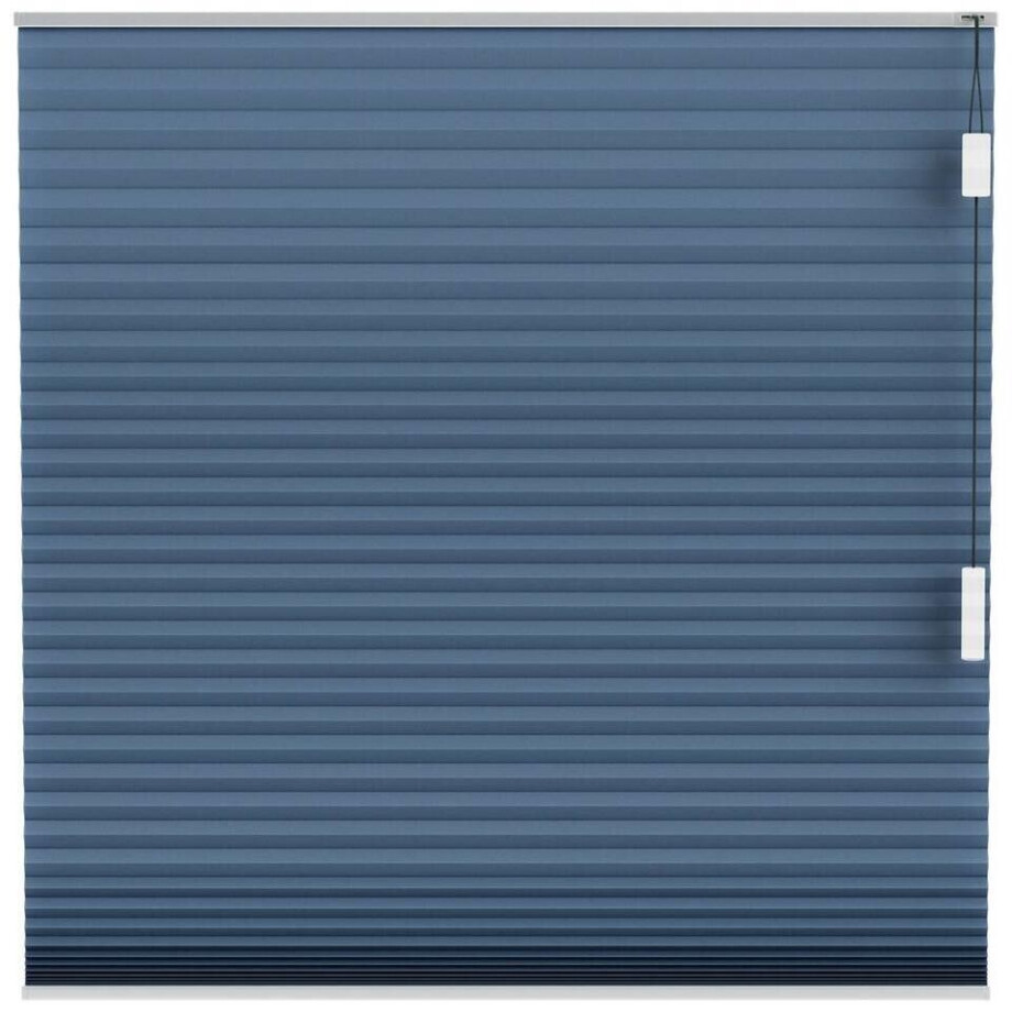 Leen Bakker - Fenstr Plisségordijn Montreal Dubbel 25mm Lichtdoorlatend - Donker (35507) - Polyester - Blauw - 120x10x10 Cm afbeelding 1